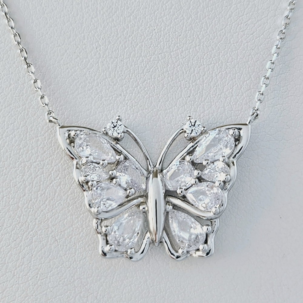 Butterfly Necklace, 925 Sterling Silver Daydreamer Butterfly Collection